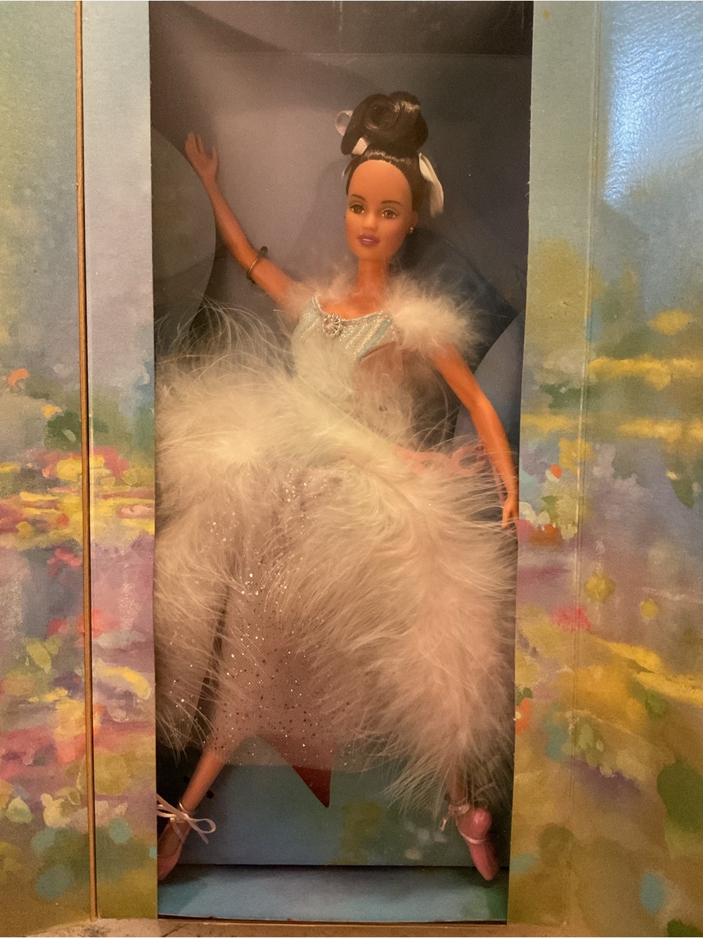 NewHispanic Barbie Ballet Masquerade Decorative Collector Box in Pastels